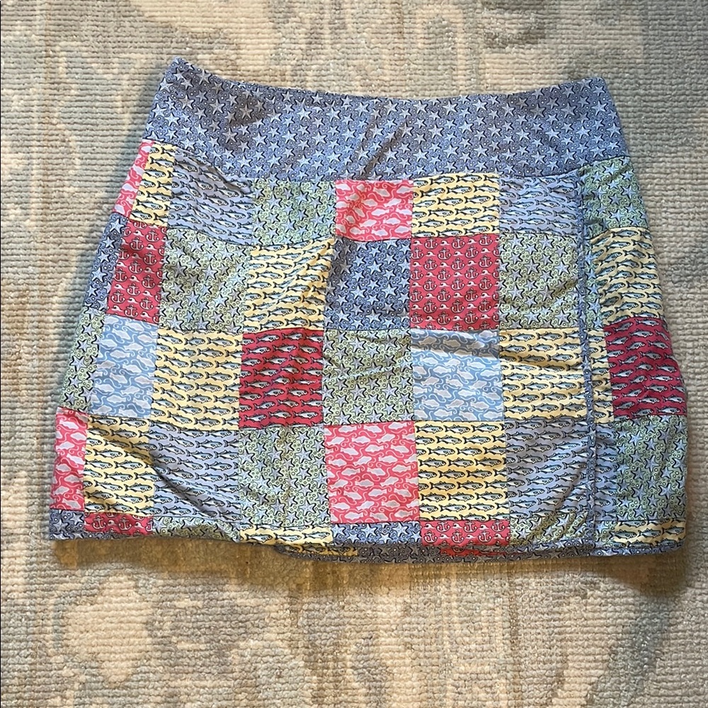 Vineyard Vines Patchwork Mini Skirt